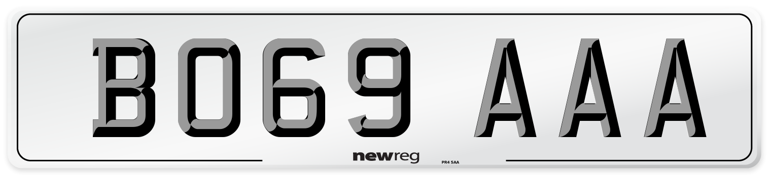 BO69 AAA Number Plate from New Reg